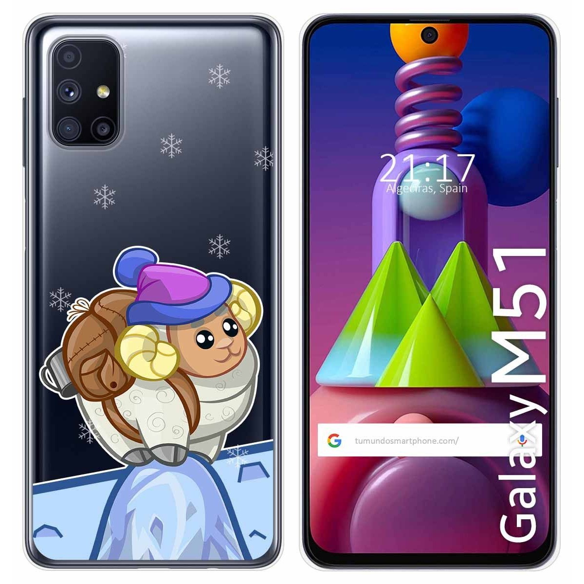 Funda Gel Transparente para Samsung Galaxy M51 diseño Cabra Dibujos
