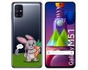 Funda Gel Transparente para Samsung Galaxy M51 diseño Conejo Dibujos