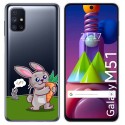 Funda Gel Transparente para Samsung Galaxy M51 diseño Conejo Dibujos