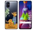 Funda Gel Transparente para Samsung Galaxy M51 diseño Jirafa Dibujos