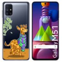 Funda Gel Transparente para Samsung Galaxy M51 diseño Jirafa Dibujos