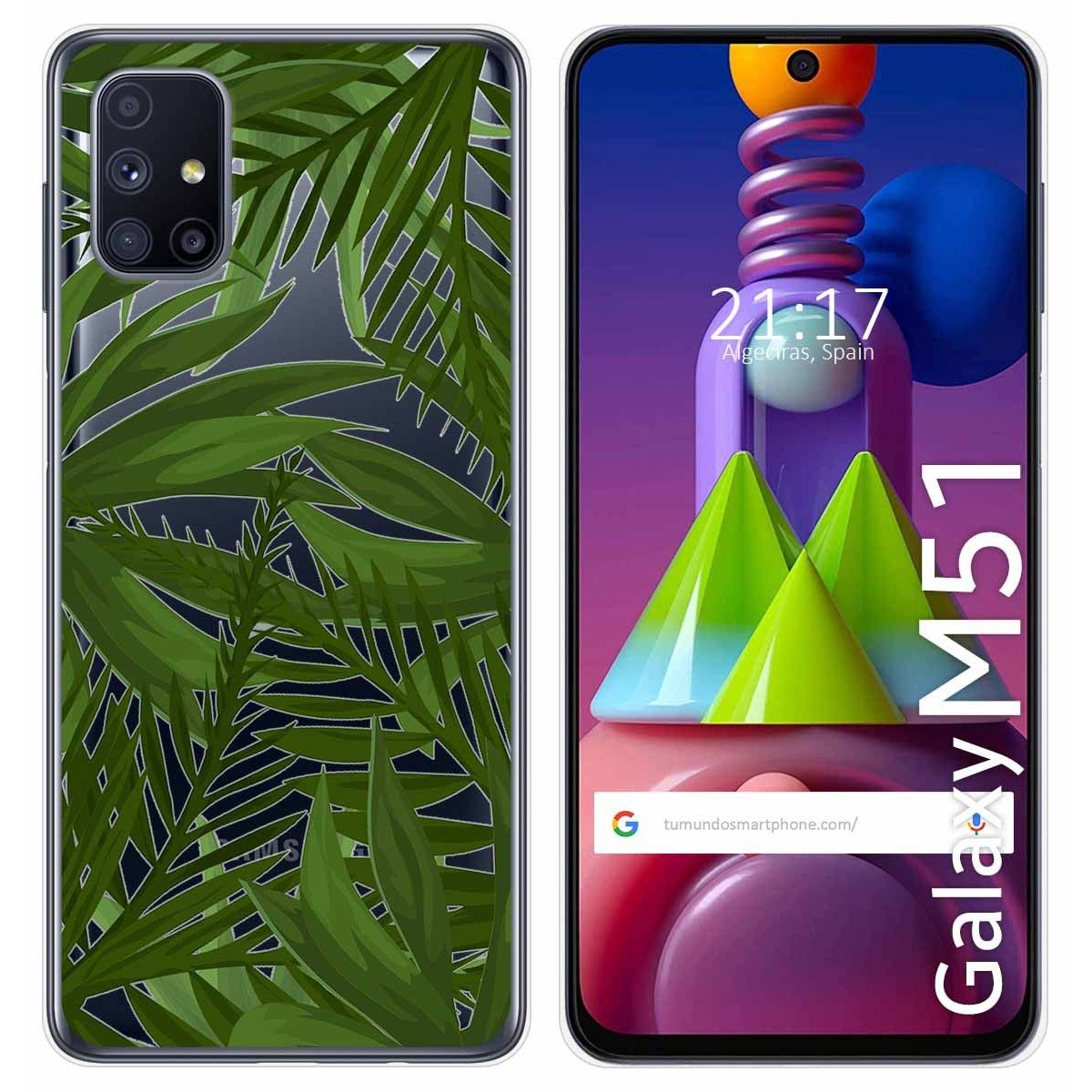 Funda Gel Transparente para Samsung Galaxy M51 diseño Jungla Dibujos