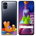 Funda Gel Transparente para Samsung Galaxy M51 diseño Leopardo Dibujos