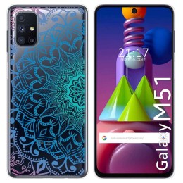 Funda Gel Transparente para Samsung Galaxy M51 diseño Mandala Dibujos