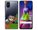 Funda Gel Transparente para Samsung Galaxy M51 diseño Panda Dibujos