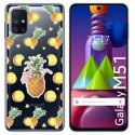 Funda Gel Transparente para Samsung Galaxy M51 diseño Piña Dibujos