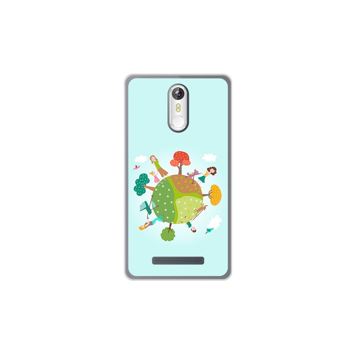 Funda Gel Tpu para Leagoo M8 / M8 Pro Diseño Familia Dibujos