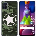 Funda Gel Tpu para Samsung Galaxy M51 diseño Camuflaje 01 Dibujos