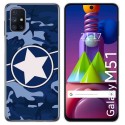 Funda Gel Tpu para Samsung Galaxy M51 diseño Camuflaje 03 Dibujos