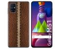 Funda Gel Tpu para Samsung Galaxy M51 diseño Cuero 01 Dibujos