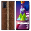 Funda Gel Tpu para Samsung Galaxy M51 diseño Cuero 01 Dibujos