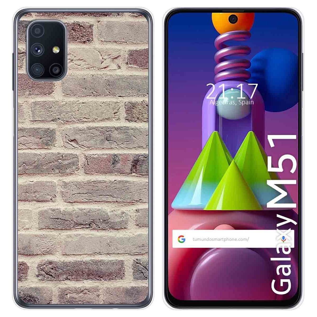 Funda Gel Tpu para Samsung Galaxy M51 diseño Ladrillo 01 Dibujos