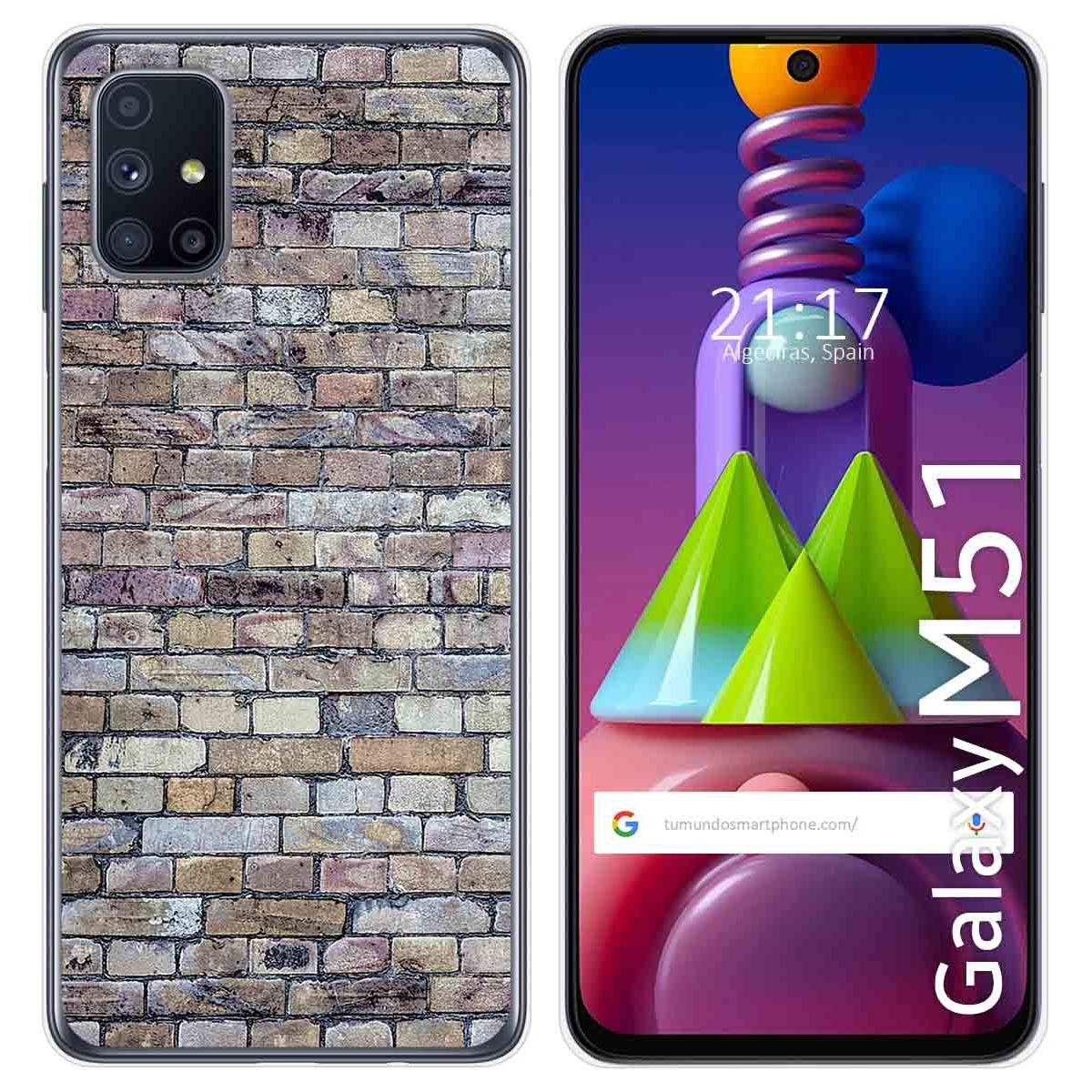 Funda Gel Tpu para Samsung Galaxy M51 diseño Ladrillo 02 Dibujos