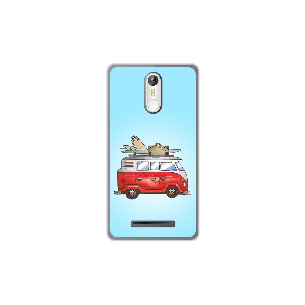 Funda Gel Tpu para Leagoo M8 / M8 Pro Diseño Furgoneta Dibujos
