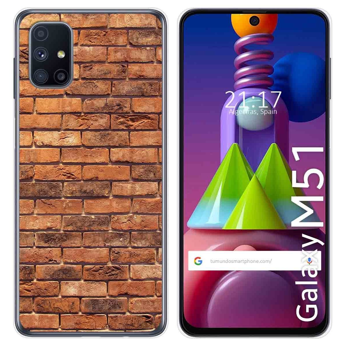Funda Gel Tpu para Samsung Galaxy M51 diseño Ladrillo 04 Dibujos