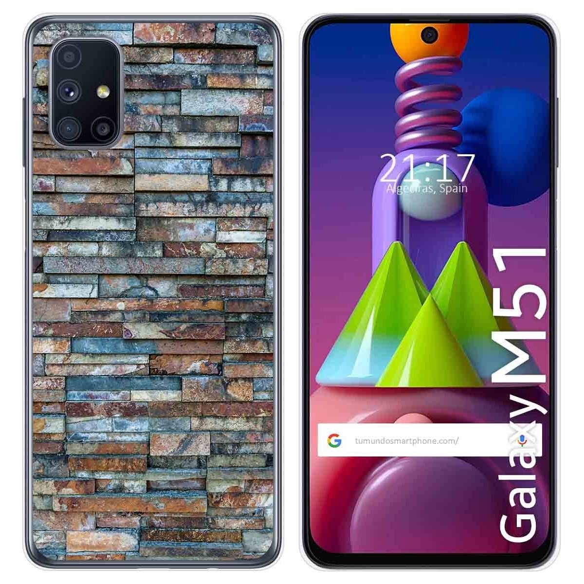 Funda Gel Tpu para Samsung Galaxy M51 diseño Ladrillo 05 Dibujos