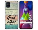 Funda Gel Tpu para Samsung Galaxy M51 diseño Madera 01 Dibujos
