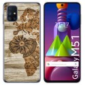 Funda Gel Tpu para Samsung Galaxy M51 diseño Madera 07 Dibujos