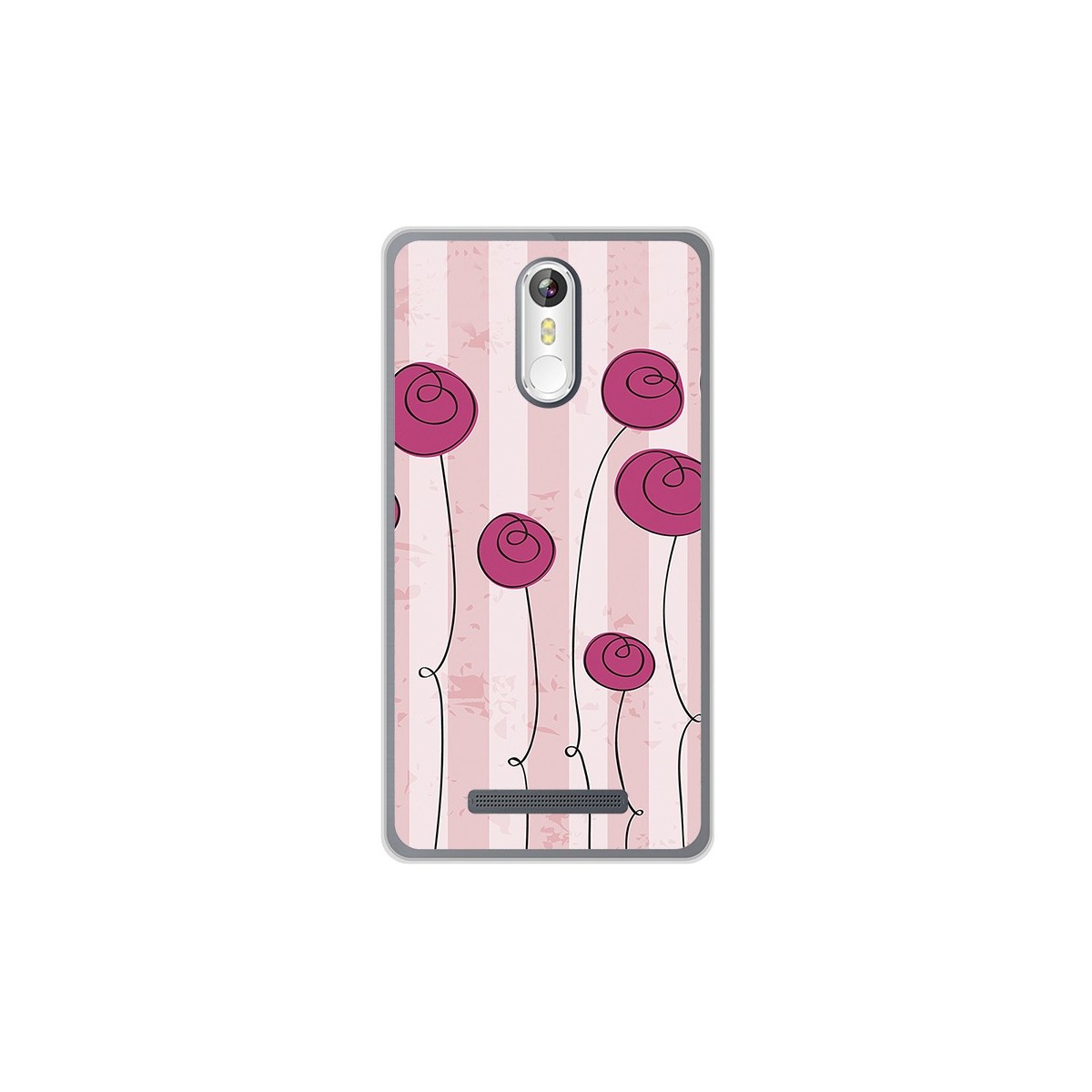 Funda Gel Tpu para Leagoo M8 / M8 Pro Diseño Flores Vintage Dibujos