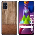 Funda Gel Tpu para Samsung Galaxy M51 diseño Madera 09 Dibujos