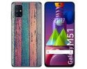 Funda Gel Tpu para Samsung Galaxy M51 diseño Madera 10 Dibujos