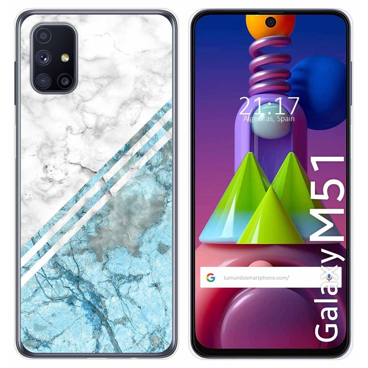Funda Gel Tpu para Samsung Galaxy M51 diseño Mármol 02 Dibujos