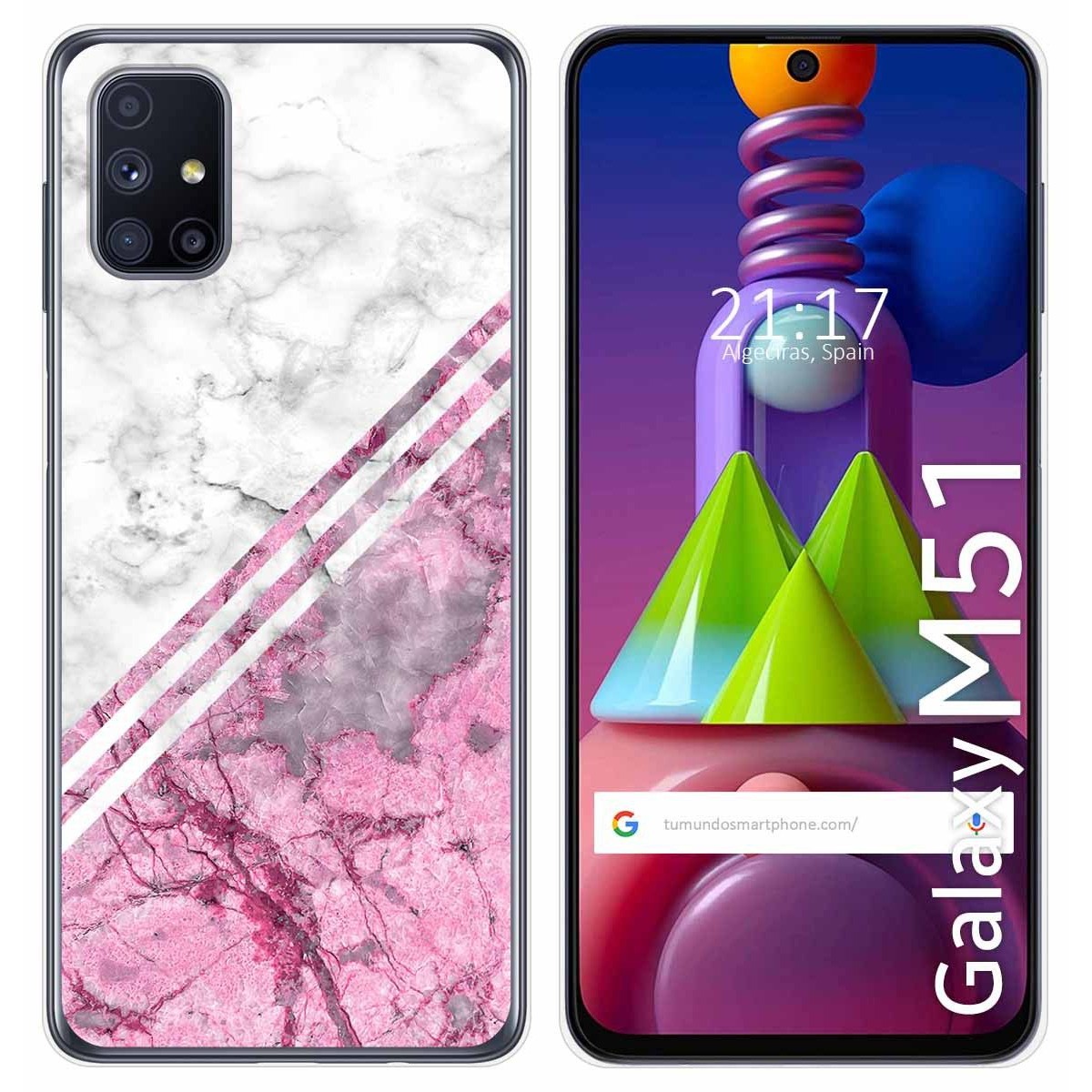 Funda Gel Tpu para Samsung Galaxy M51 diseño Mármol 03 Dibujos