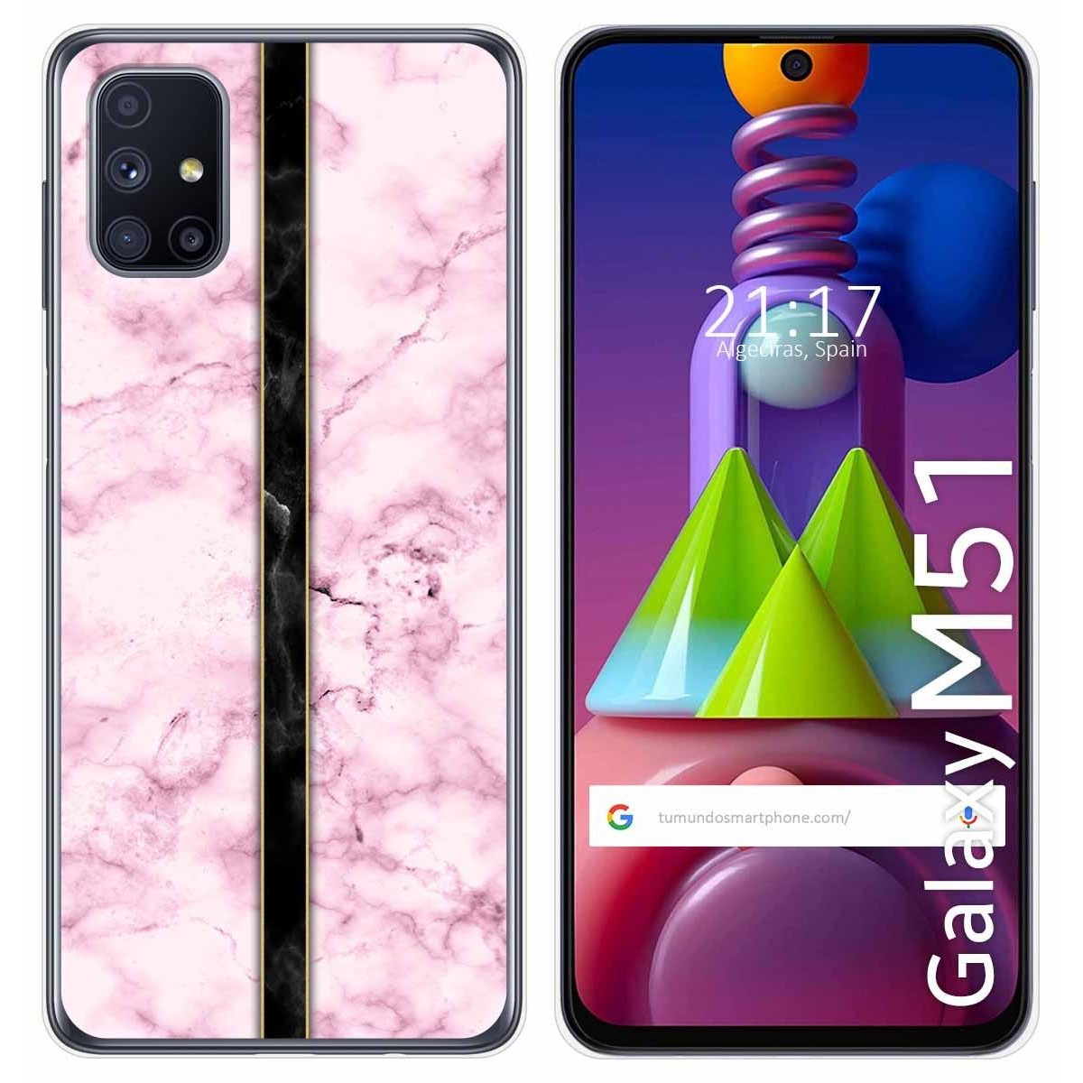 Funda Gel Tpu para Samsung Galaxy M51 diseño Mármol 04 Dibujos