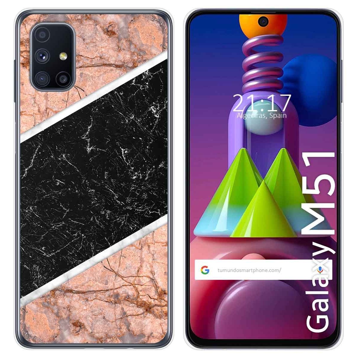 Funda Gel Tpu para Samsung Galaxy M51 diseño Mármol 07 Dibujos