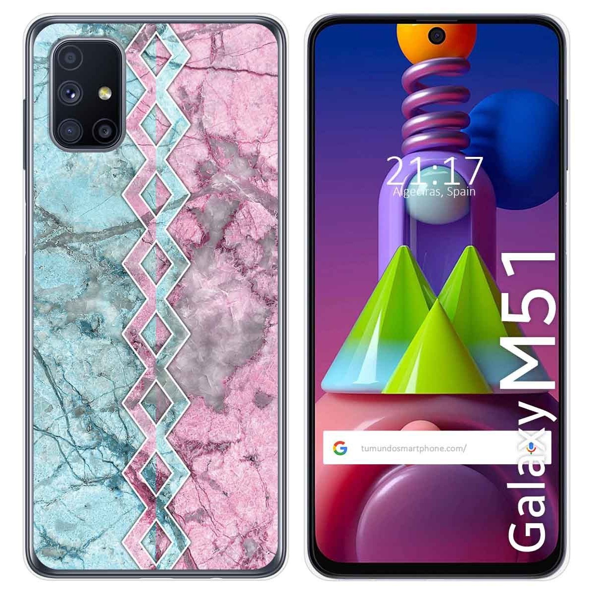 Funda Gel Tpu para Samsung Galaxy M51 diseño Mármol 08 Dibujos