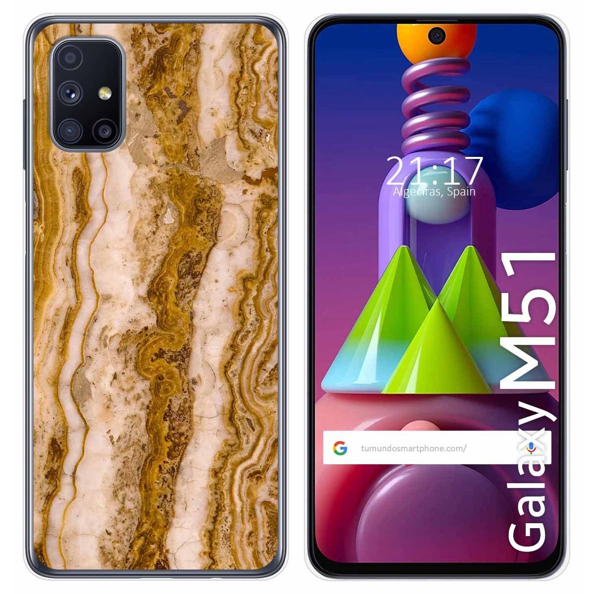 Funda Gel Tpu para Samsung Galaxy M51 diseño Mármol 10 Dibujos