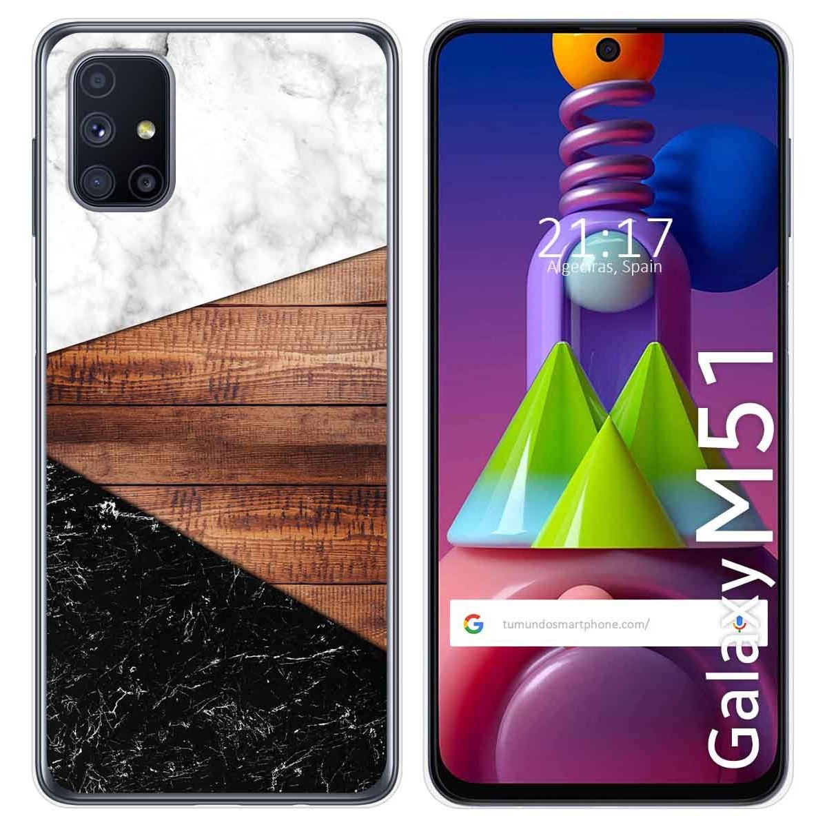 Funda Gel Tpu para Samsung Galaxy M51 diseño Mármol 11 Dibujos