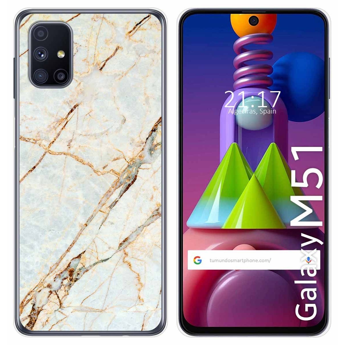 Funda Gel Tpu para Samsung Galaxy M51 diseño Mármol 13 Dibujos