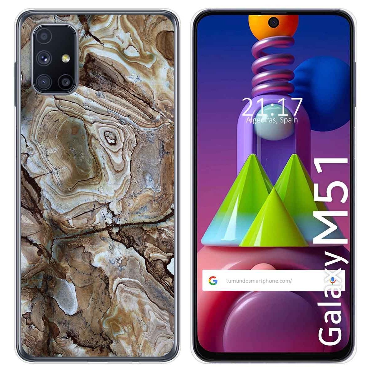 Funda Gel Tpu para Samsung Galaxy M51 diseño Mármol 14 Dibujos