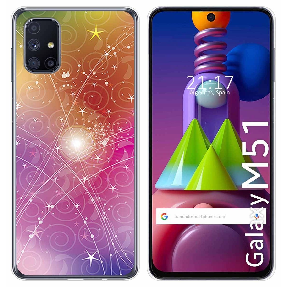 Funda Gel Tpu para Samsung Galaxy M51 diseño Abstracto Dibujos
