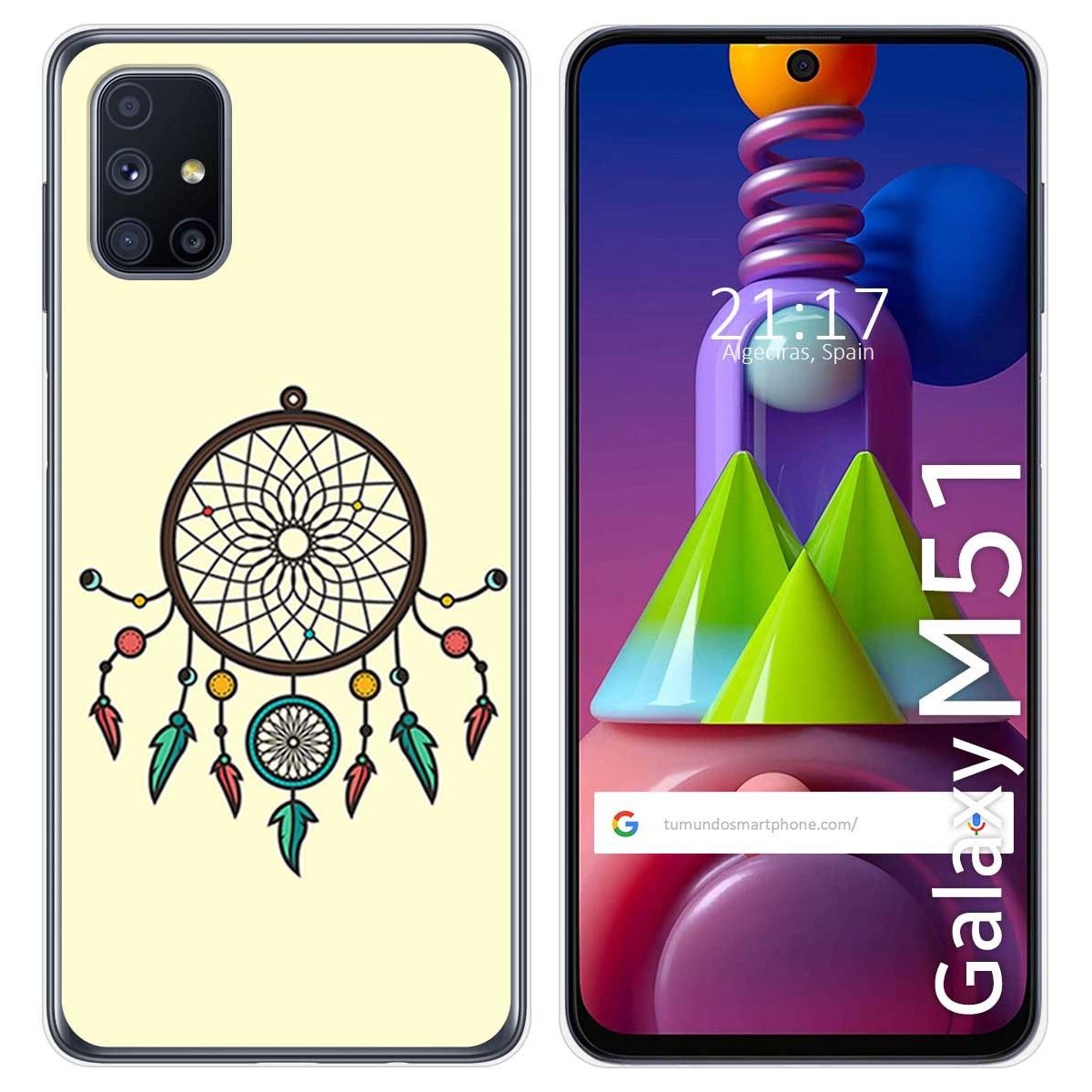 Funda Gel Tpu para Samsung Galaxy M51 diseño Atrapasueños Dibujos