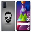 Funda Gel Tpu para Samsung Galaxy M51 diseño Barba Dibujos