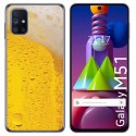 Funda Gel Tpu para Samsung Galaxy M51 diseño Cerveza Dibujos
