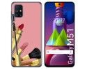 Funda Gel Tpu para Samsung Galaxy M51 diseño Brochas Dibujos