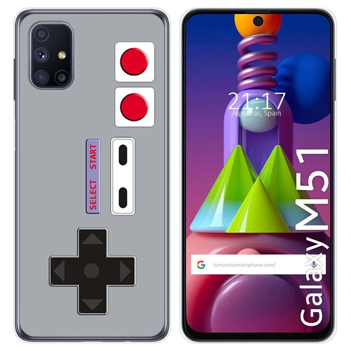 Funda Gel Tpu para Samsung Galaxy M51 diseño Consola Dibujos