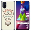 Funda Gel Tpu para Samsung Galaxy M51 diseño Creativity Dibujos