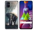Funda Gel Tpu para Samsung Galaxy M51 diseño Elefante Dibujos