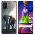 Funda Gel Tpu para Samsung Galaxy M51 diseño Elefante Dibujos