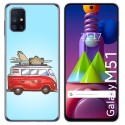 Funda Gel Tpu para Samsung Galaxy M51 diseño Furgoneta Dibujos