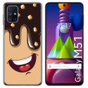 Funda Gel Tpu para Samsung Galaxy M51 diseño Helado Chocolate Dibujos