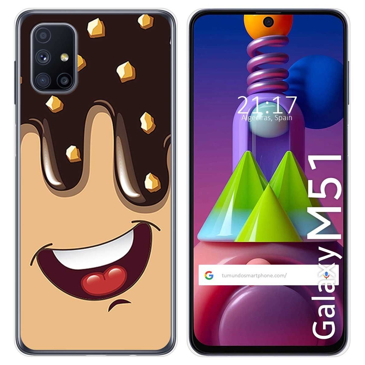 Funda Gel Tpu para Samsung Galaxy M51 diseño Helado Chocolate Dibujos