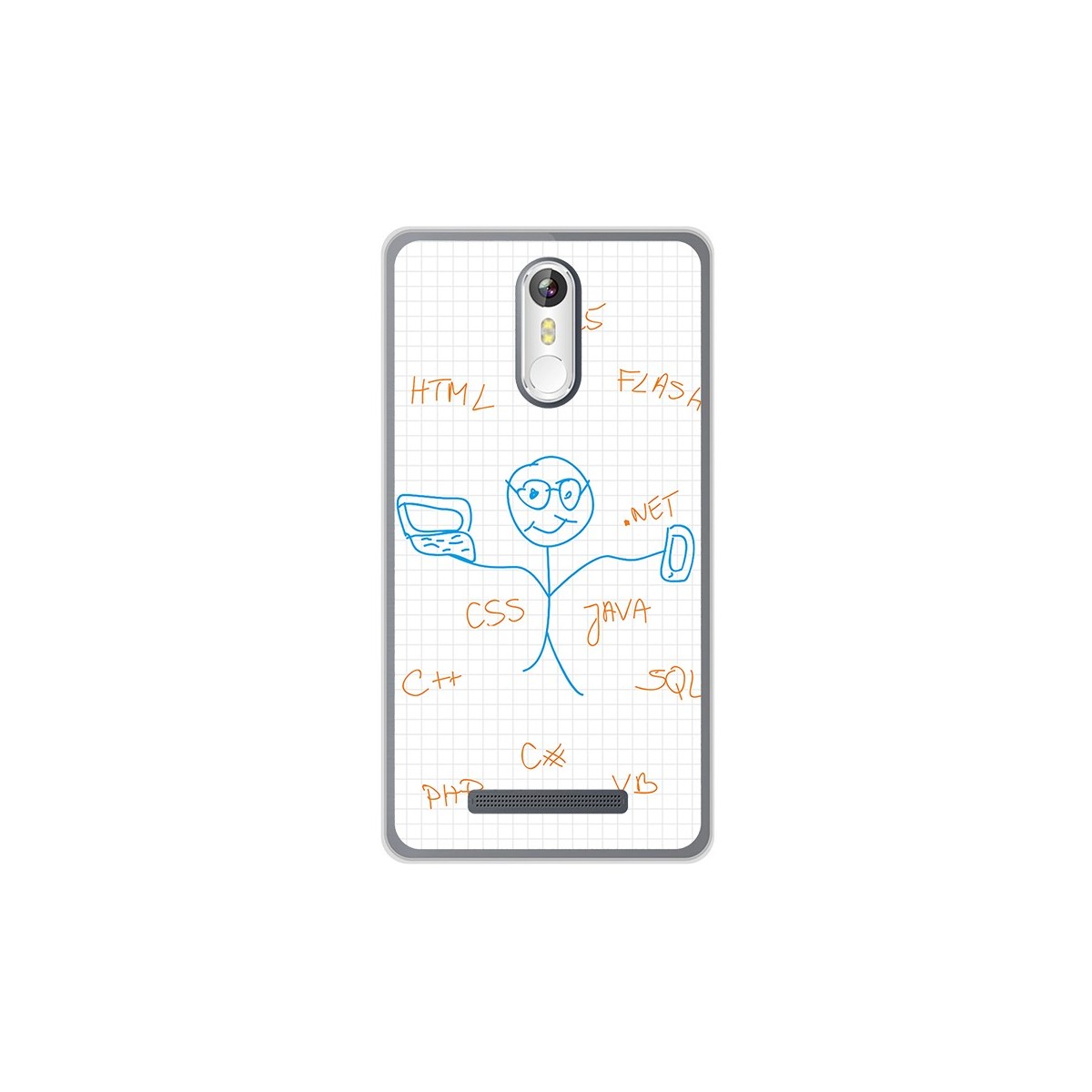 Funda Gel Tpu para Leagoo M8 / M8 Pro Diseño Informatico Dibujos