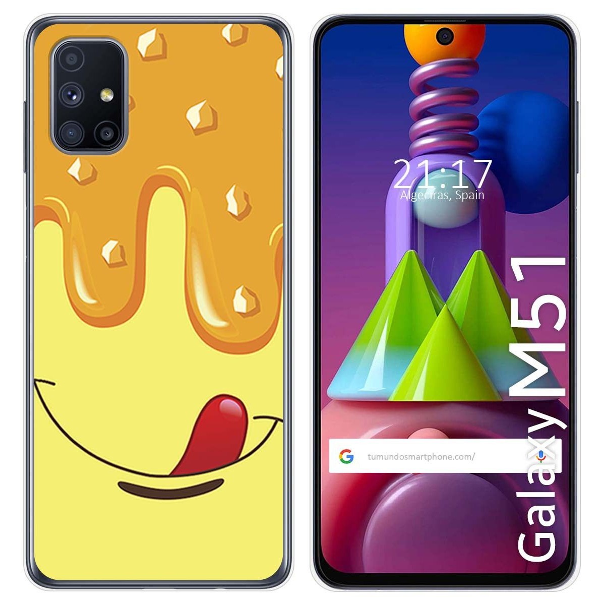 Funda Gel Tpu para Samsung Galaxy M51 diseño Helado Vainilla Dibujos