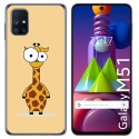 Funda Gel Tpu para Samsung Galaxy M51 diseño Jirafa Dibujos