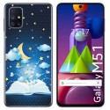 Funda Gel Tpu para Samsung Galaxy M51 diseño Libro Cuentos Dibujos